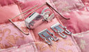 Pied double transporteur avec semelle interchangeable