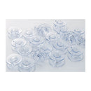 Brother SA155 Canettes transparentes en plastique, emballage de 10, taille 9,4